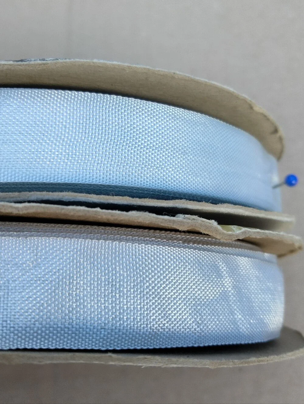 Hug Snug Vintage Rayon Seam Binding 100 Yd Spool Sewing Trim Lot Of 2 Made in US
